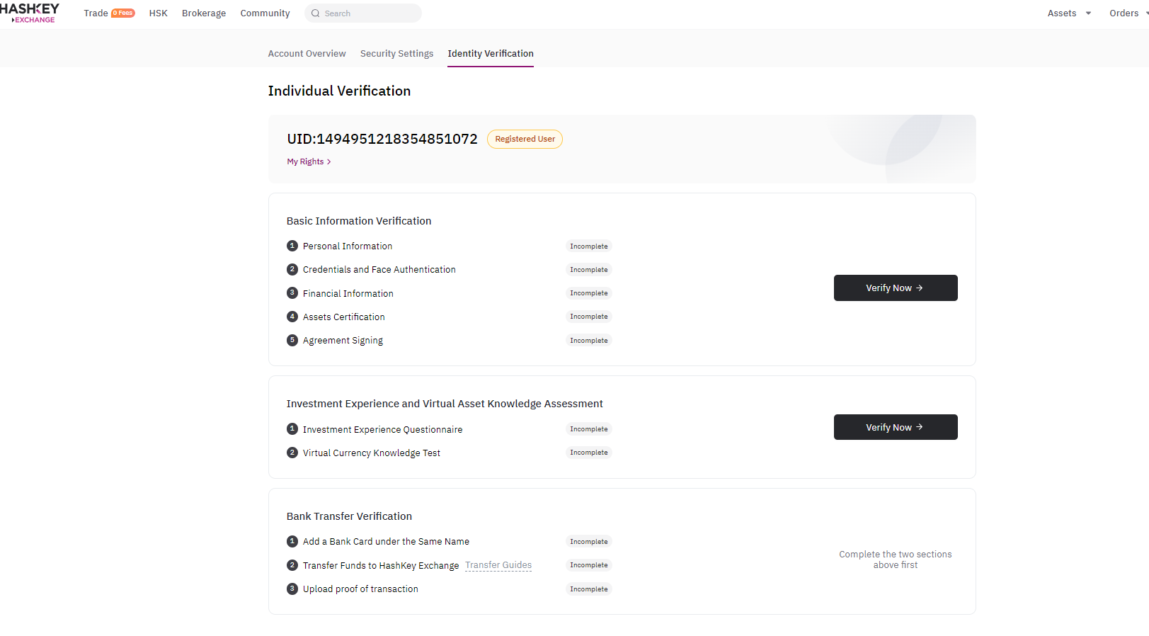 How To Perform Individual KYC Verification？ – HashKey Exchange