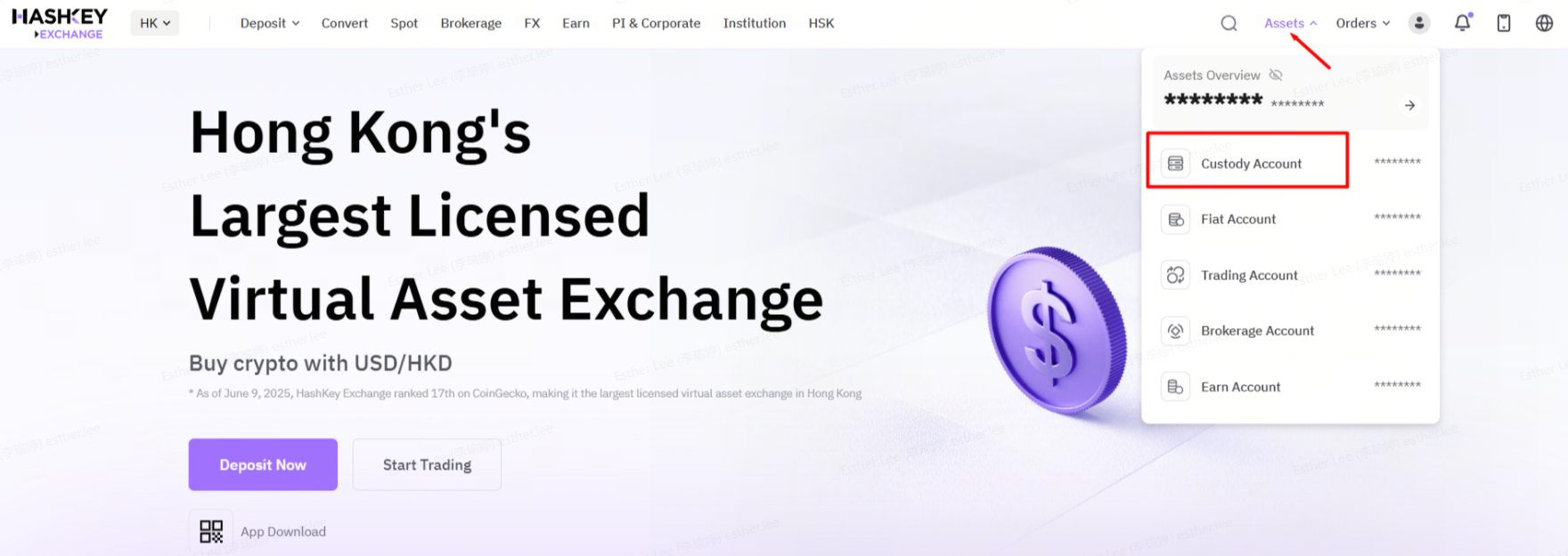 How to Swap Deposit/Withdrawal Whitelist Address – HashKey Exchange